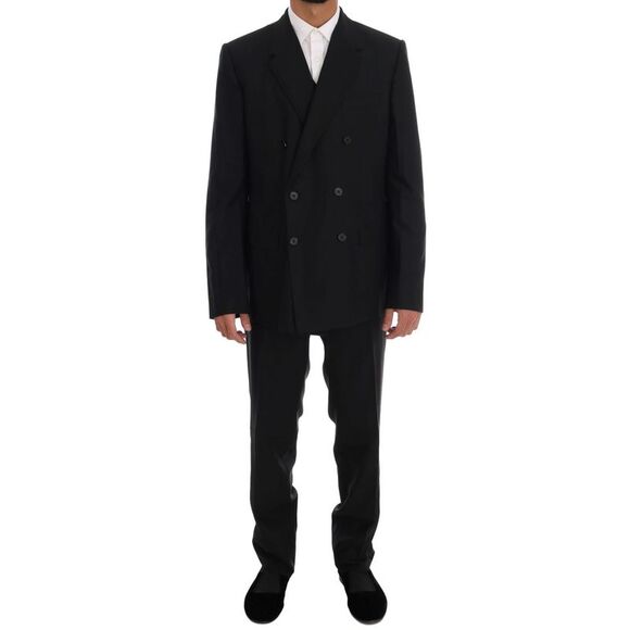 Dolce & Gabbana Men Double-Breasted Wool Blazer